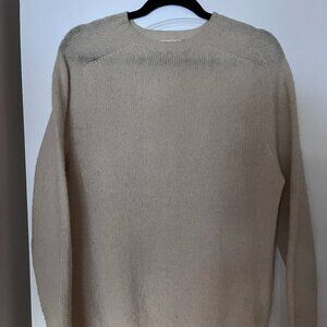 You Must Create YMC cream 100% wool sweater Sz. M early Y2K early 2000s